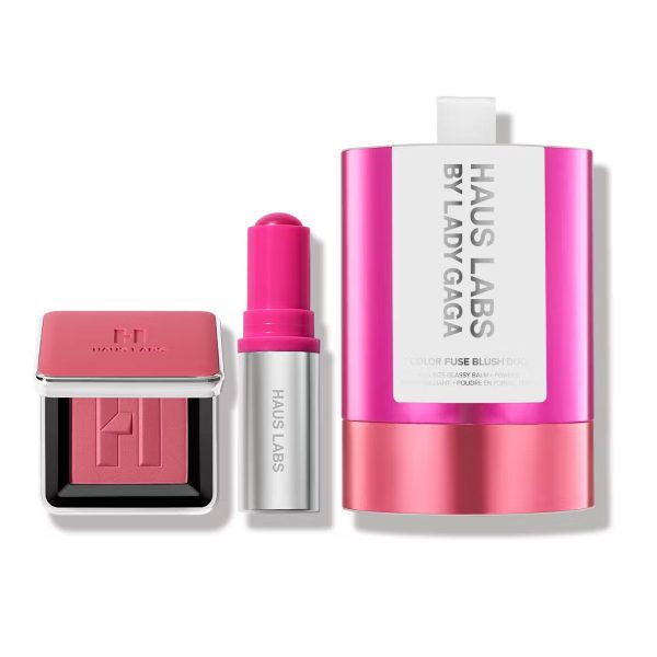 Haus Labs COLOR FUSE INNOVATION GLASSY BALM + POWDER BLUSH DUO