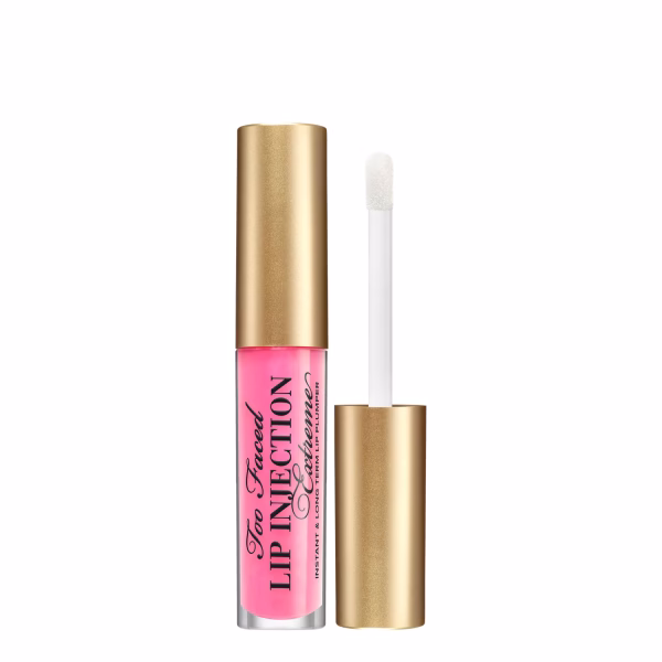 TOO FACED Travel Size Lip Injection Extreme Lip Plumper Hydrating Plumping Lip Gloss Bubblelgum Yum