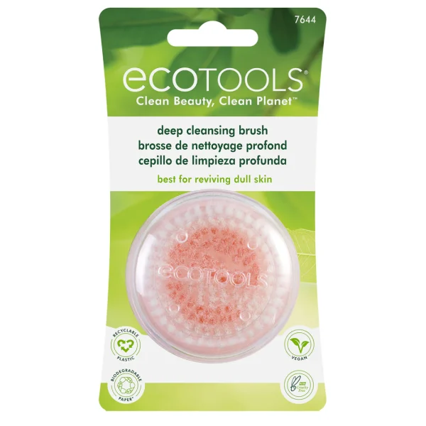 Ecotools Deep Cleansing Facial Brush-Brosse de Nettoyage Profond,Pink