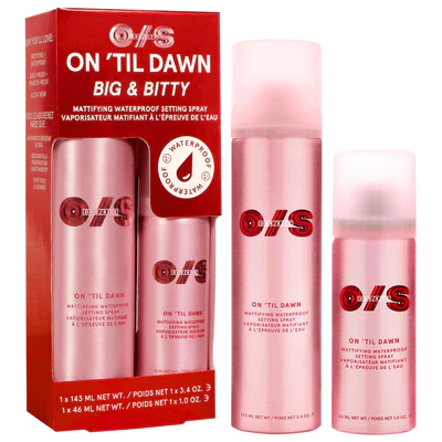 One Size Big & Bitty On ‘Til Dawn Waterproof Setting Spray Duo