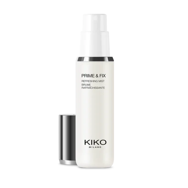 Kiko prime & fix refreshing mist-base rafraîchissante et fixateur de maquillage 2 en 1