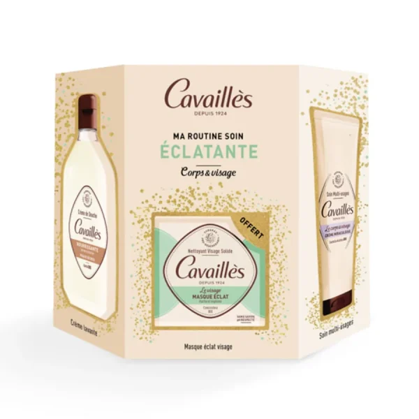 Cavaillès Coffret Eclatante Crème Miraculeuse+Creme Douche Nourissante+Savon
