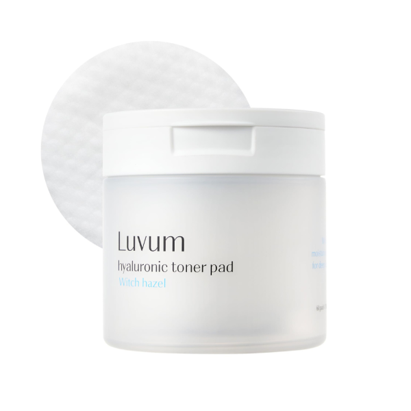 Luvum Witch Hazel Hyaluronic Toner Pad 60pcs