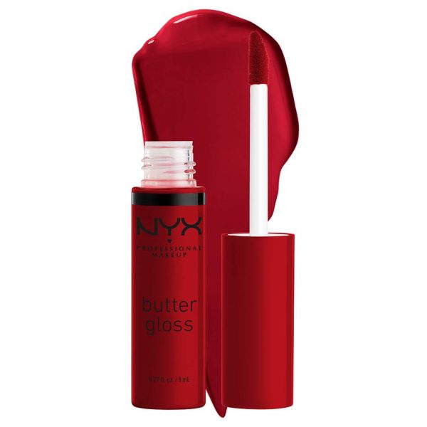 Nyx Gloss repulpant Butter Gloss Gloss brillant, texture crémeuse non collante Rocky road