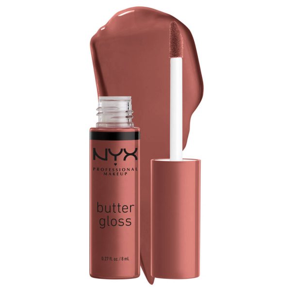 Nyx Gloss repulpant Butter Gloss Gloss brillant, texture crémeuse non collante Praline