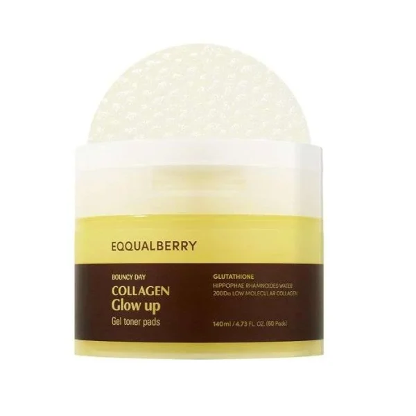 Eqqualberry Collagen Glow Up Gel Pads 140 ml/60 pads