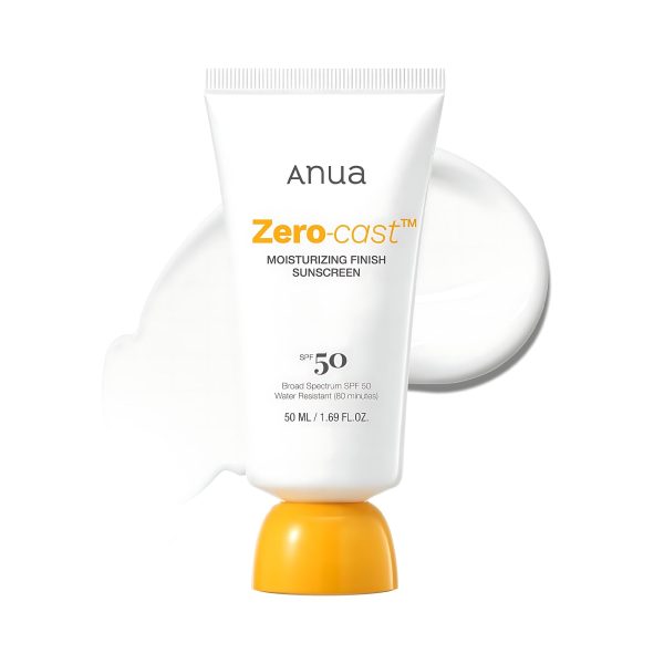 Anua Zero-Cast Moisturizing Finish Sunscreen SPF 50+ PA++++ 50ml